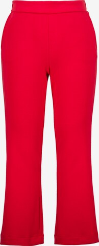 Ulla Popken Bootcut Hose in Rot: predná strana