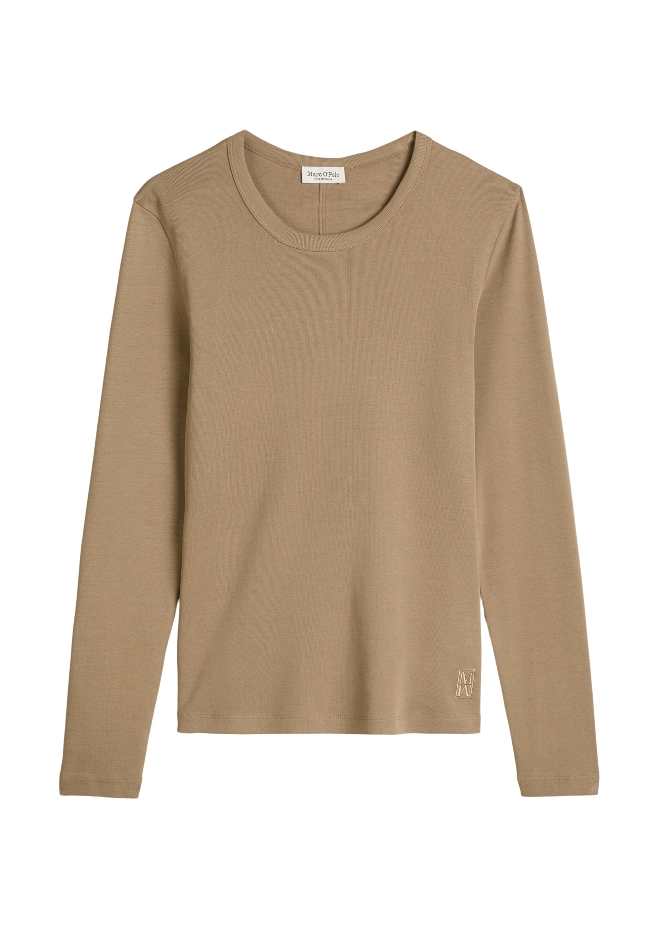 Marc O'Polo Shirt in Bruin: voorkant