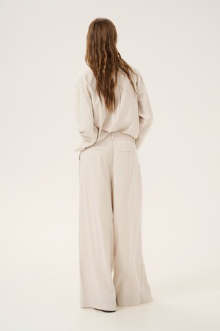Wide Leg Pantalon à pince 'CadizMW' My Essential Wardrobe en beige
