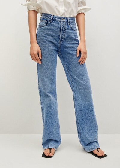 MANGO Kavbojke 'Kaia' | moder denim barva, Prikaz modela