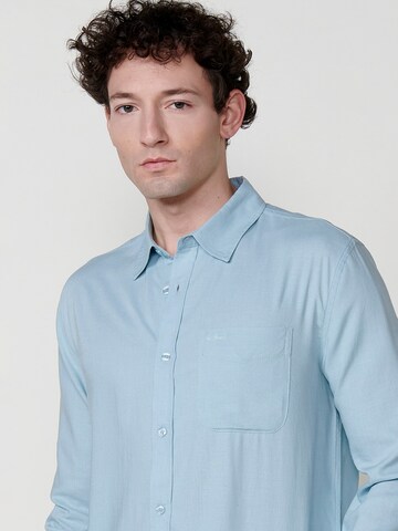 KOROSHI Regular fit Overhemd in Blauw
