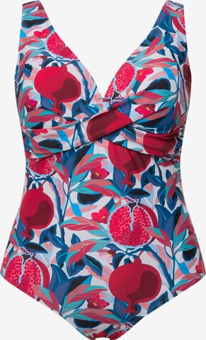 Ulla Popken Triangle Swimsuit in Mixed colors: front