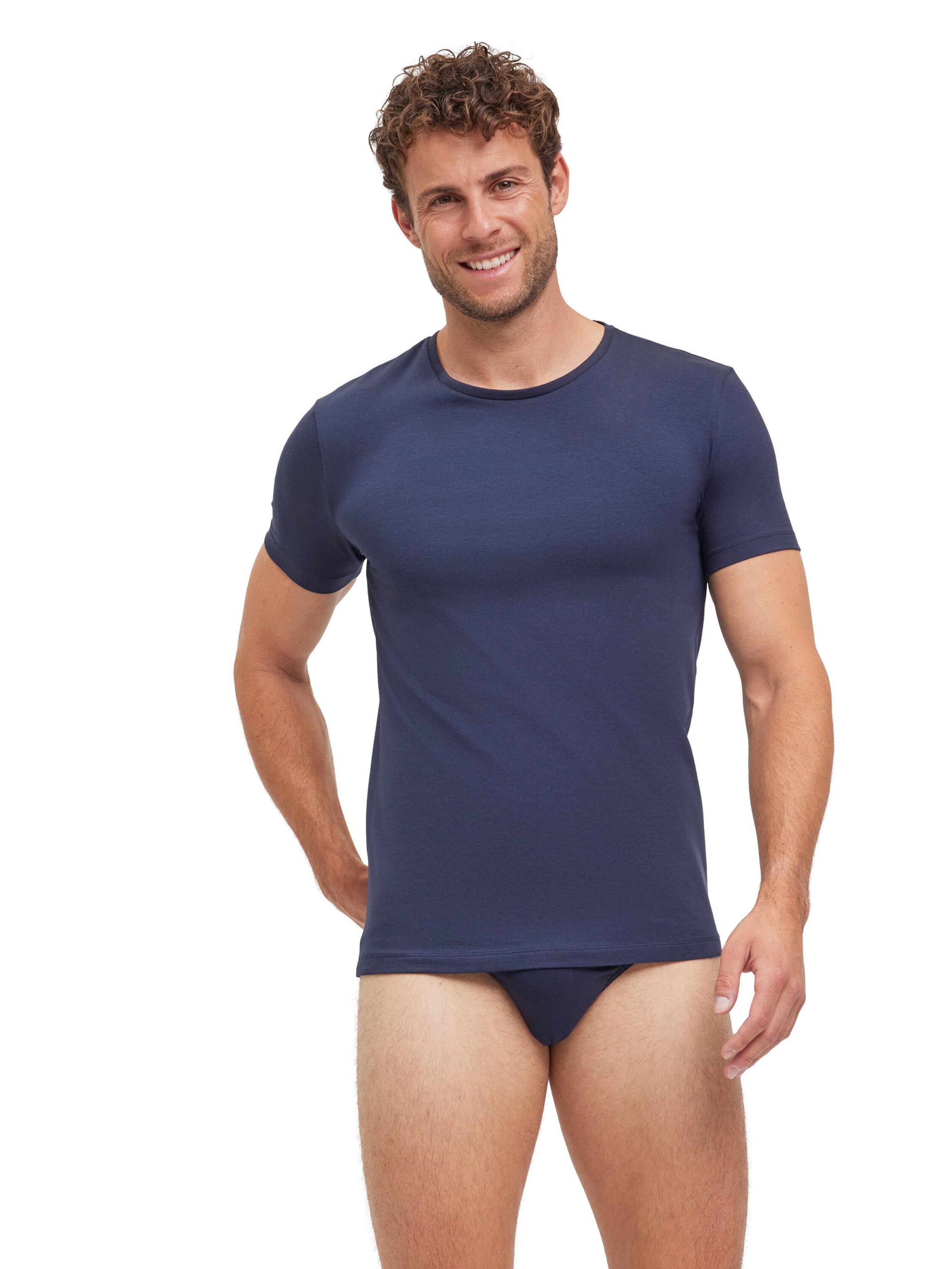 FALKE Undershirt '2-Pack' in Blue: front