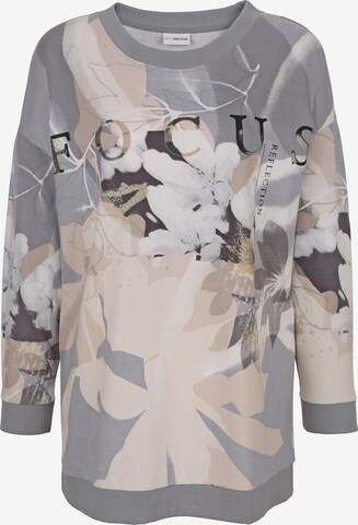 Sweat-shirt MIAMODA en gris : devant