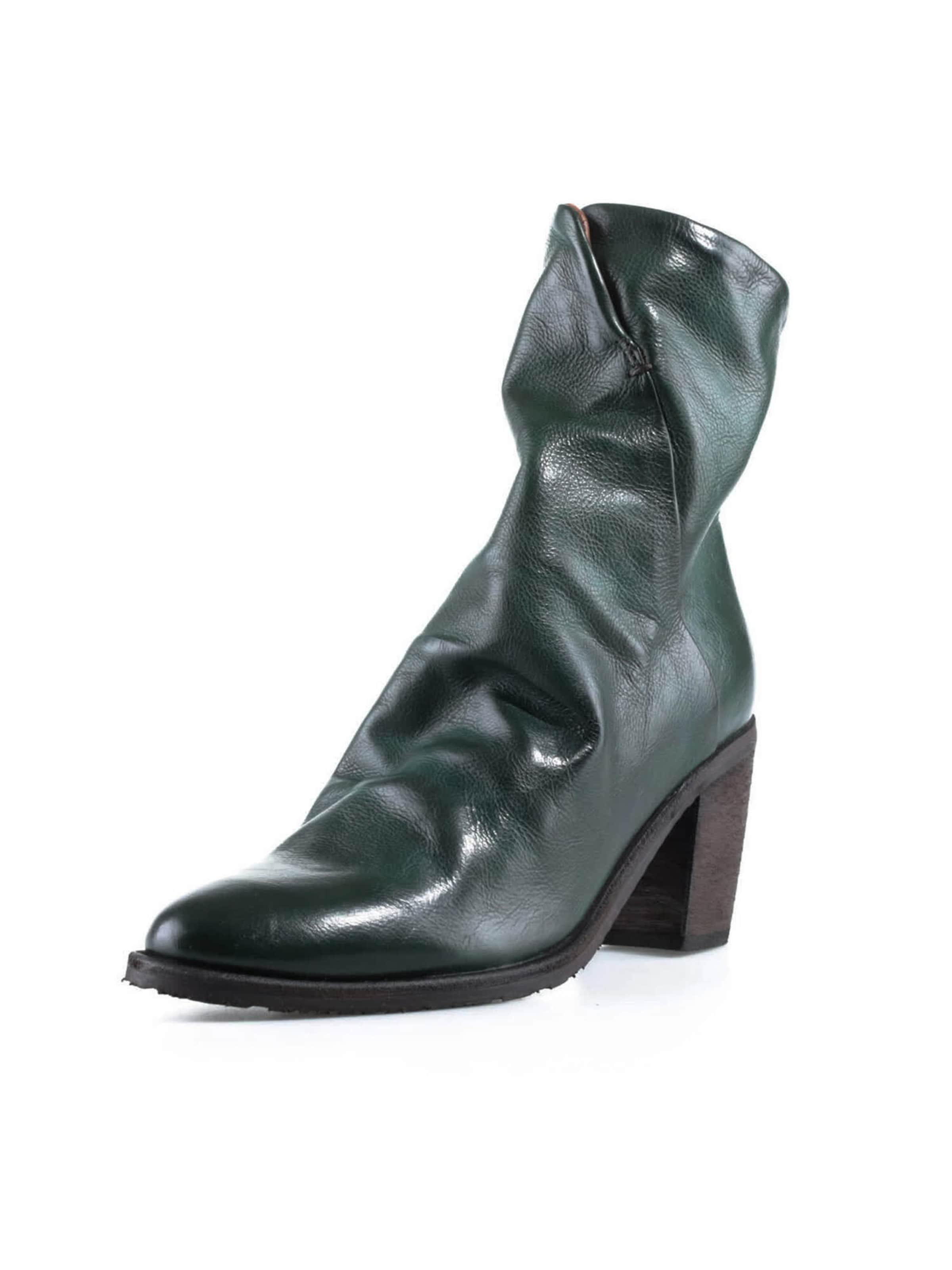 A.S.98 - Botas pelo tornozelo 'ROMY' em verde: frente