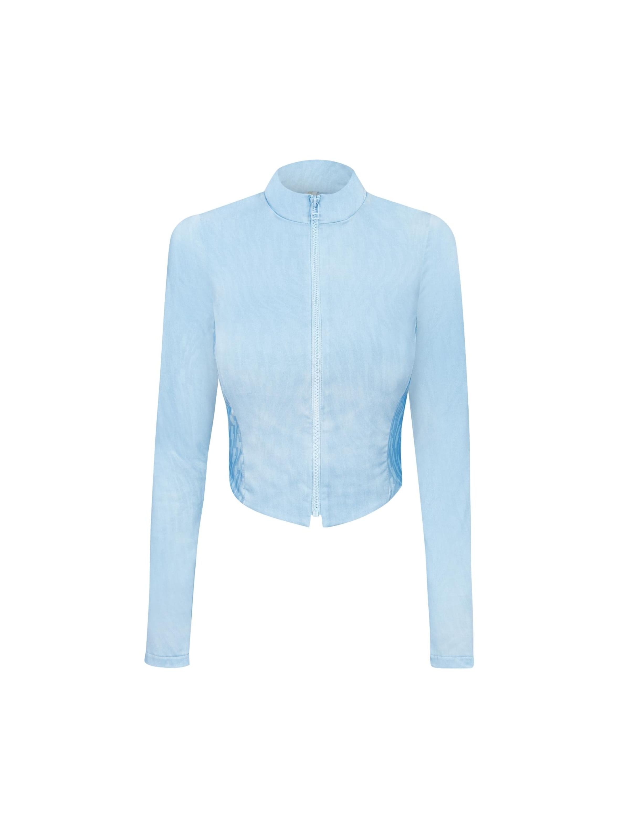 Giacca di felpa sportiva 'Baby Blue' di EKCENTRIK in blu: frontale