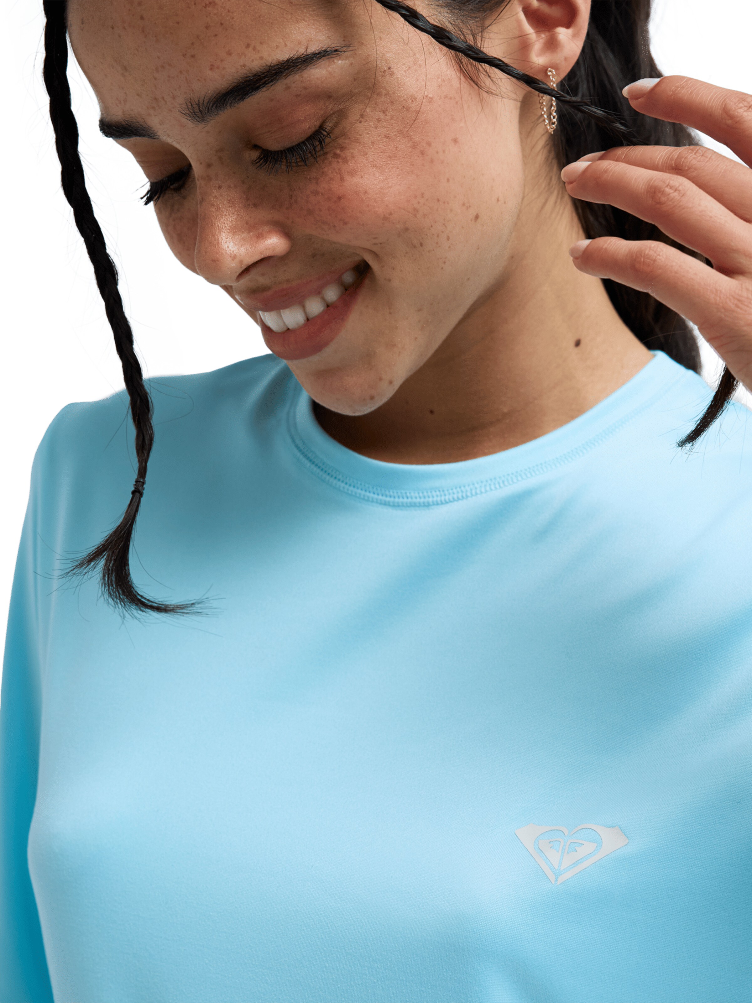 ROXY Performance Shirt 'Happy Waves' in Blue