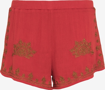 usha FESTIVAL Regular Pants in Red: front