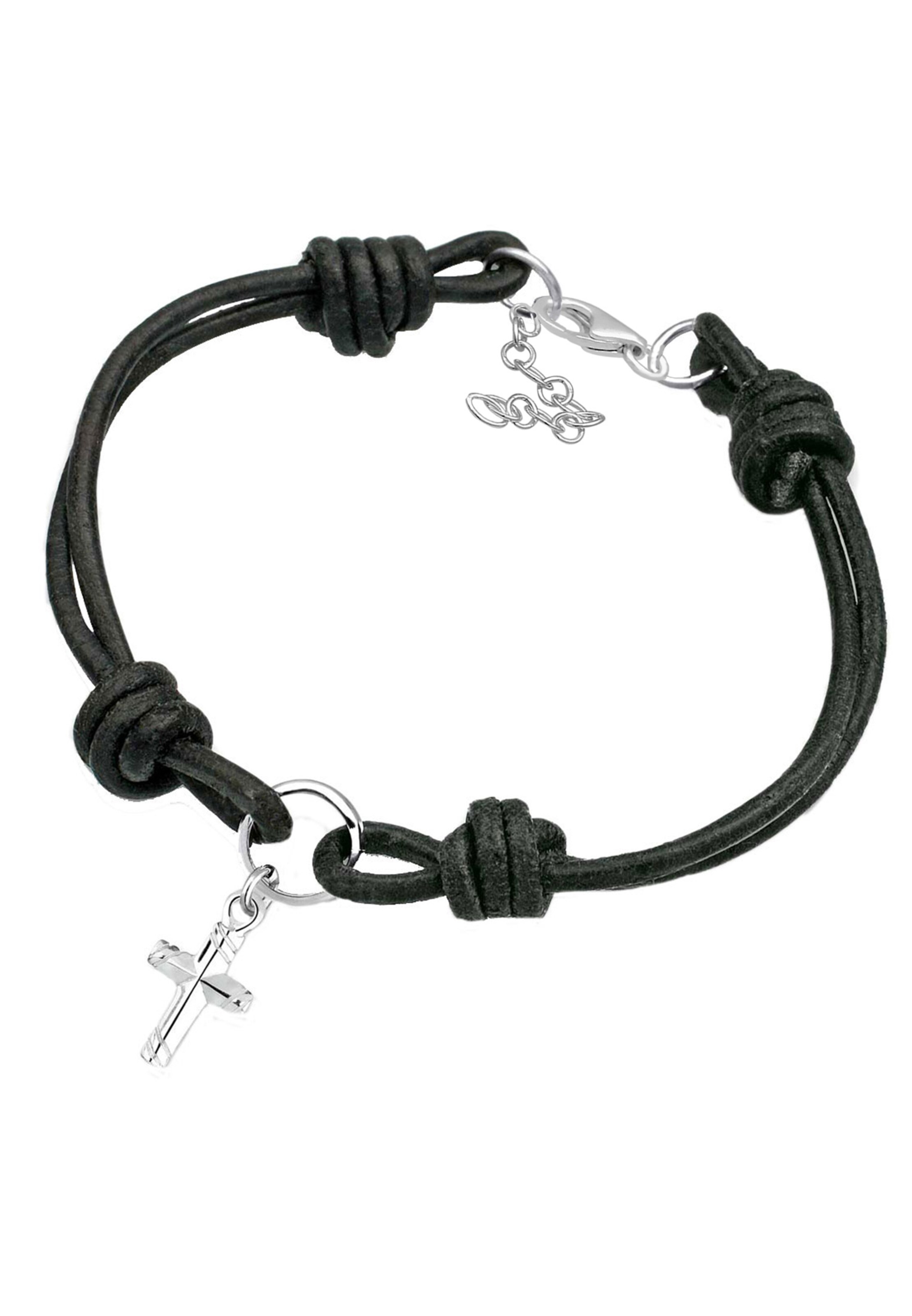 Bracelet 'Kreuz' ELLI en noir