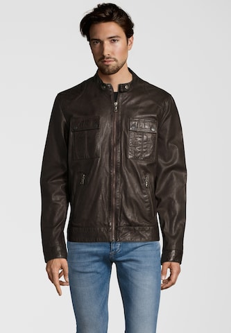 CAPITANO Between-Season Jacket 'NEBRASKA' in Brown: front