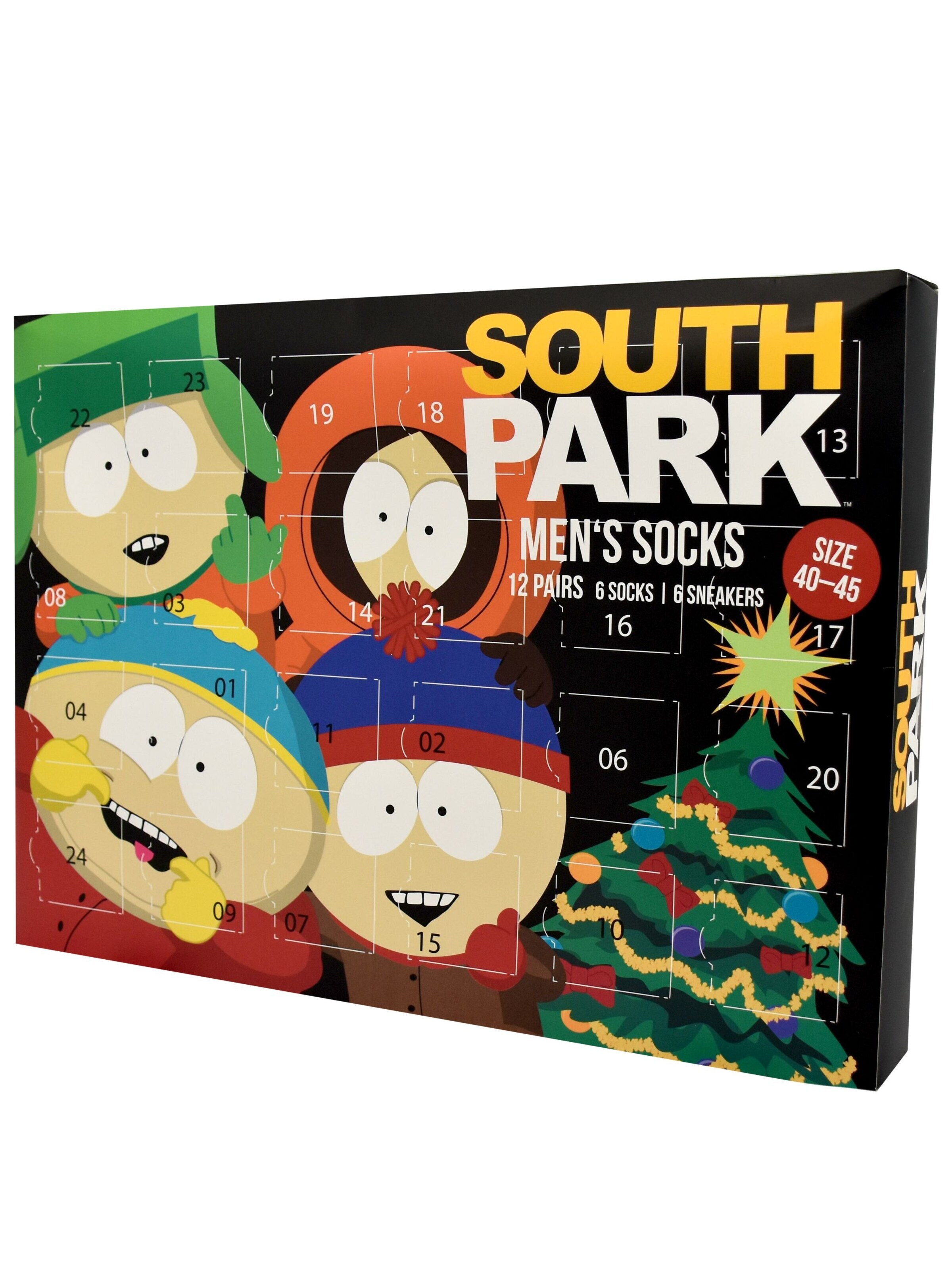 United Labels Socks 'Adventskalender South Park mit 12 Paar' in Mixed colours