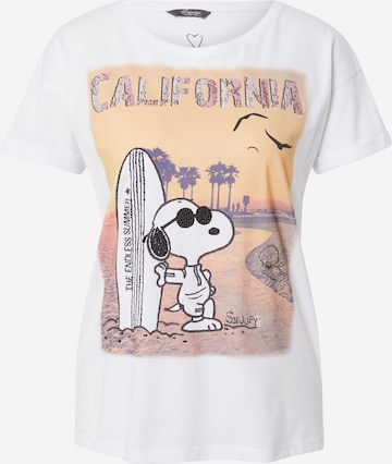 PRINCESS GOES HOLLYWOOD Koszulka 'Snoopy California' w kolorze biały: przód