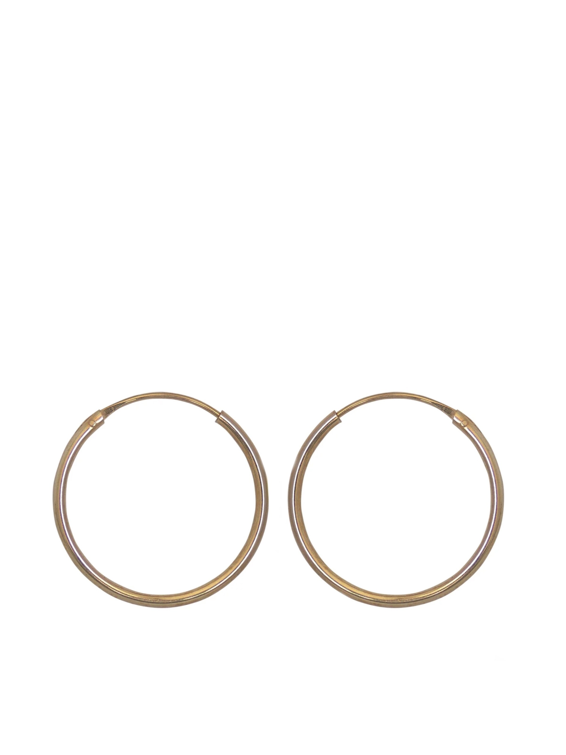 Lucardi Oorbellen 'Klassisch' in Goud: voorkant