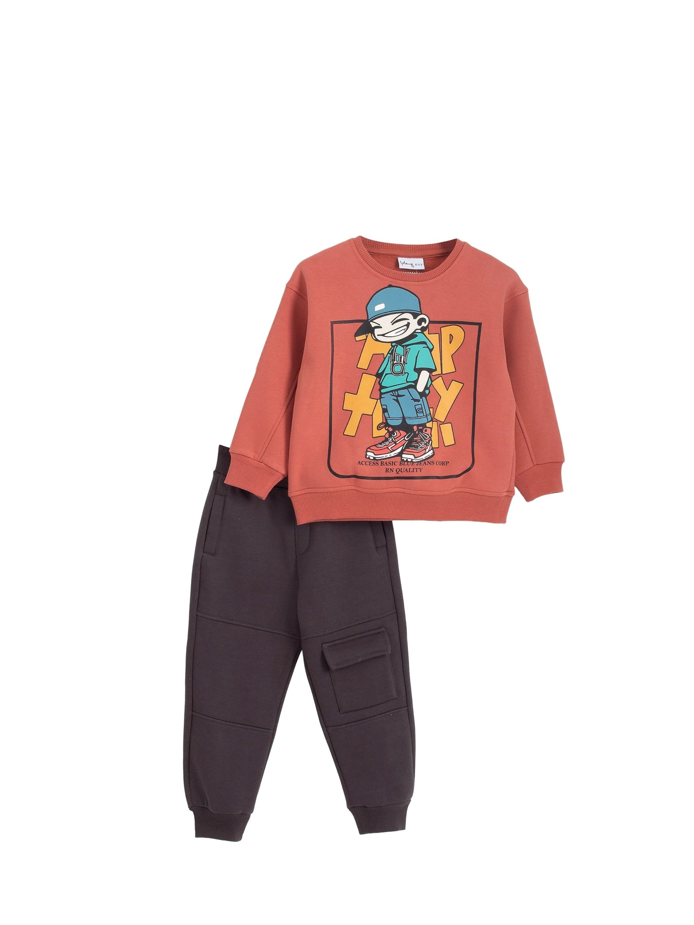 Survêtement Solang en gris : devant