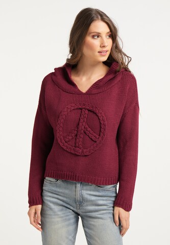 Pull-over IZIA en rouge : devant