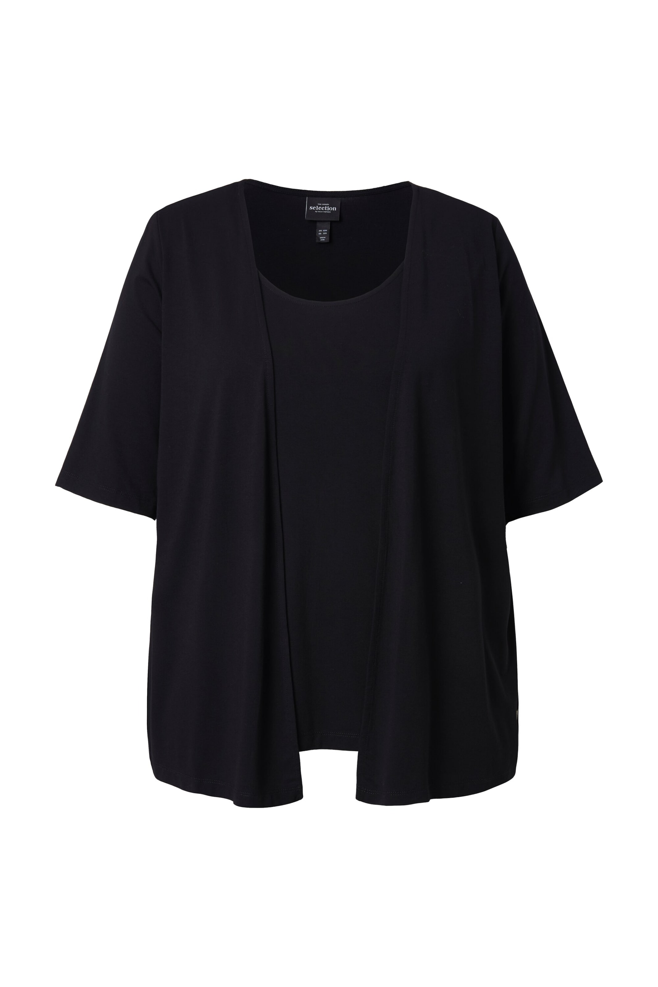 Ulla Popken Shirt in Black: front