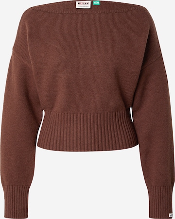 Pullover di GUESS Originals in marrone: frontale