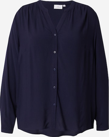 Bluză 'CARANITA' de la ONLY Carmakoma pe albastru: față