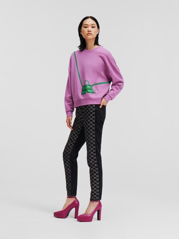 Sweat-shirt 'IKON' Karl Lagerfeld en violet