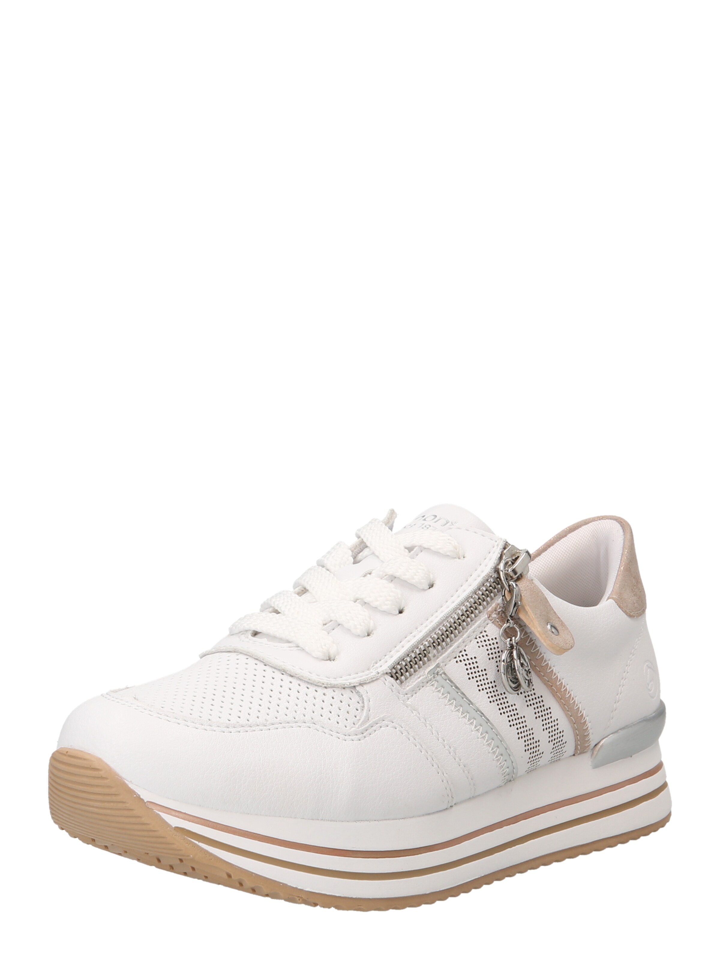 Baskets basses REMONTE en blanc : devant