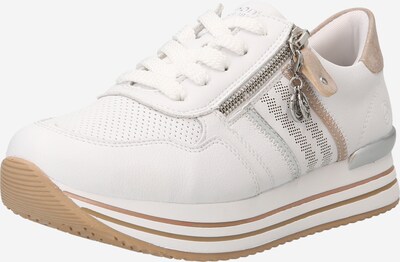 Sneaker bassa REMONTE di colore sabbia / argento / bianco, Visualizzazione prodotti