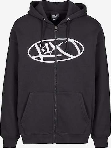 K1X Zip-Up Hoodie in Black: front