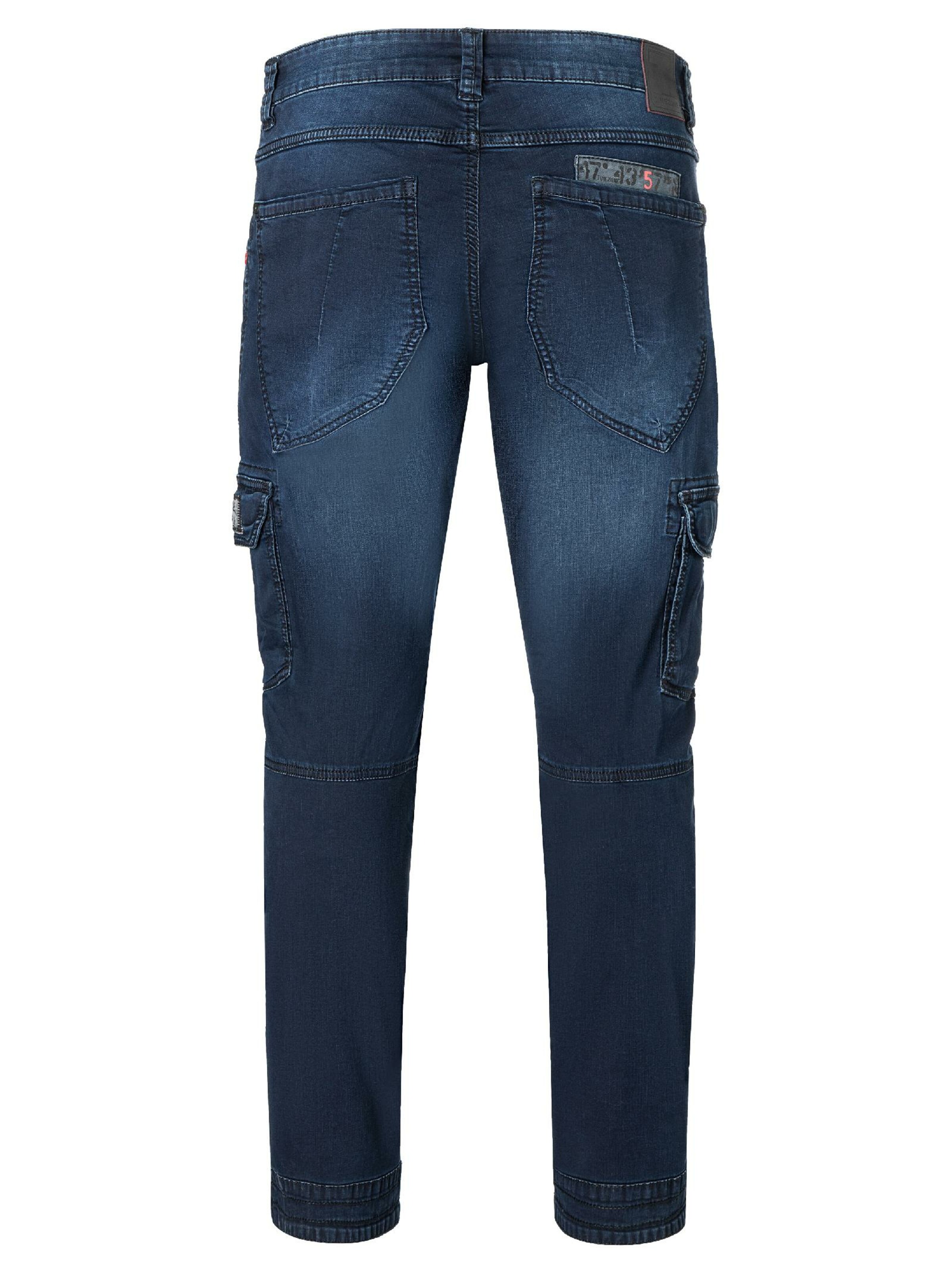 TIMEZONE Regular Cargo Jeans 'Roger' in Blue