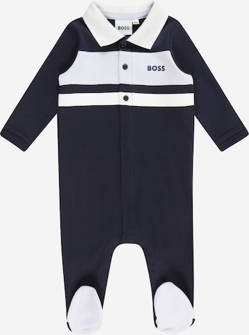 BOSS Kidswear Комплект пижама в синьо: отпред