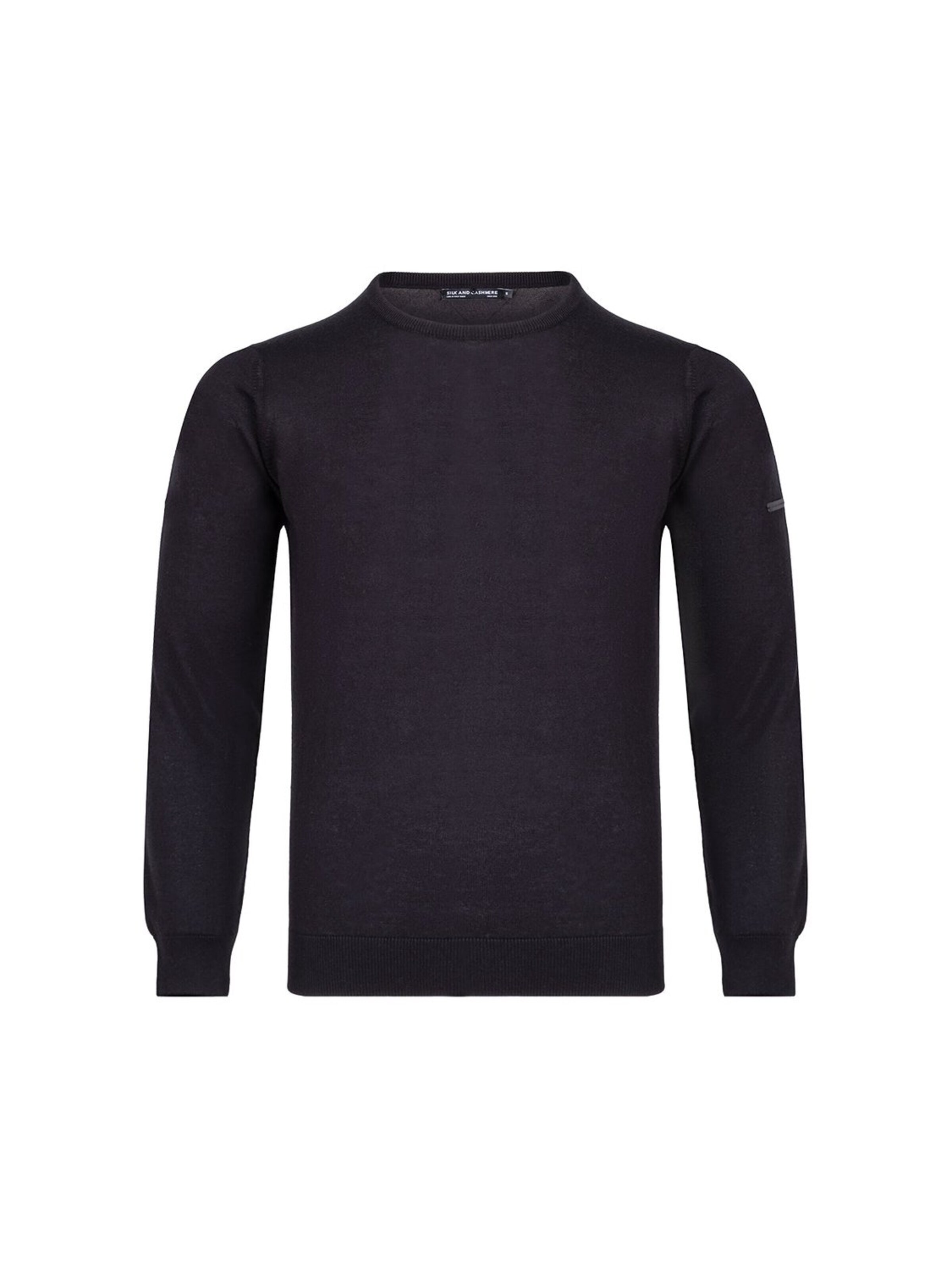 SILK & CASHMERE Knit cardigan in Black