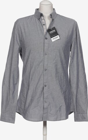 River Island Button Up Shirt in M in Grey: front