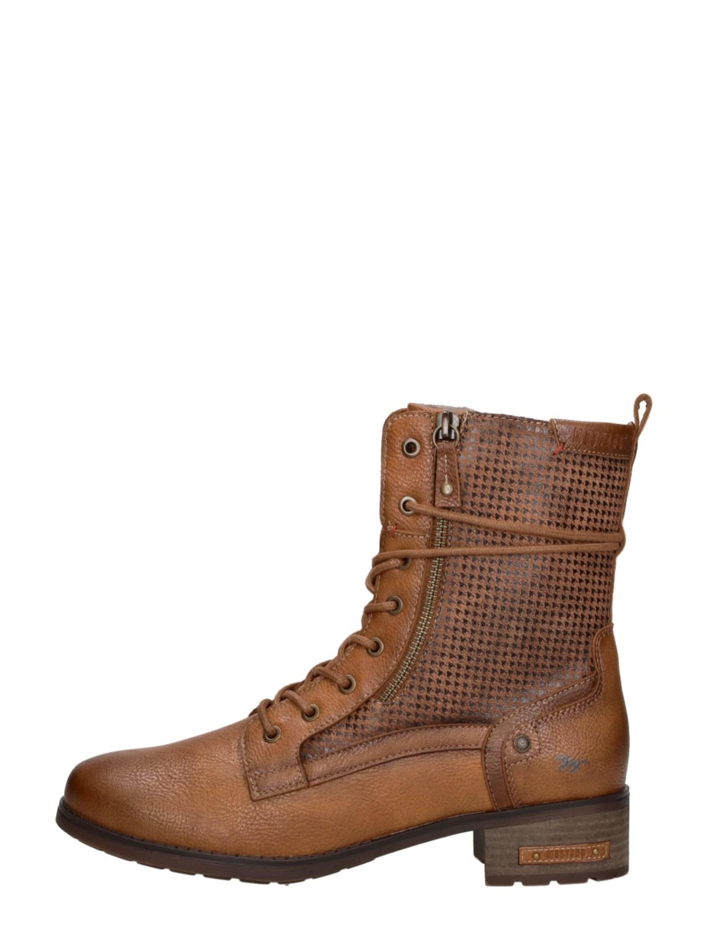 Bottines à lacets 'Veterschoenen Hoog' MUSTANG en marron