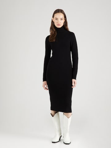 Herrlicher Knitted dress 'Sinah' in Black: front