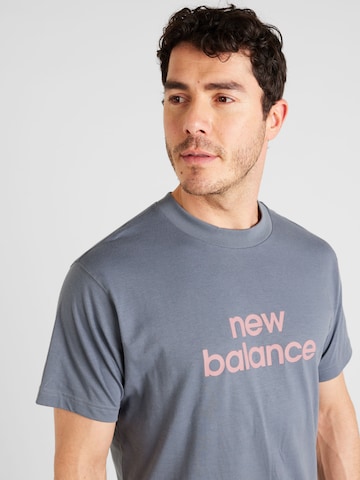 new balance Shirt 'Linear' in Grijs