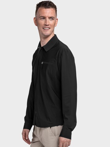 Schöffel Regular Fit Funktionshemd 'Calmay' in Schwarz