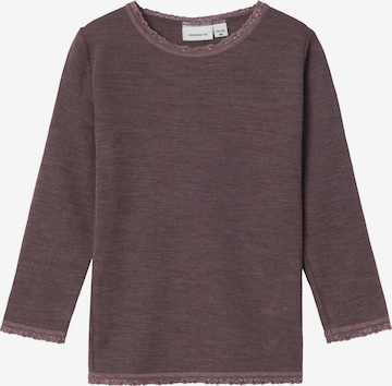 NAME IT - Camisola 'NMFWang' em castanho: frente