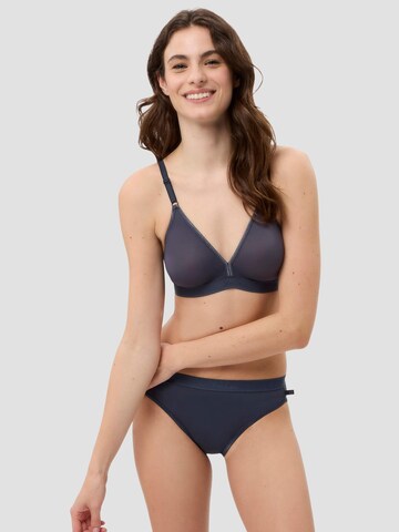 BeeDees Triangle Bra 'Soft-BH Microfun N' in Blue