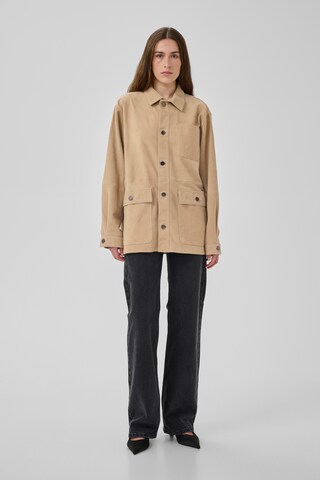 My Essential Wardrobe Between-Season Jacket 'Olly' in Brown