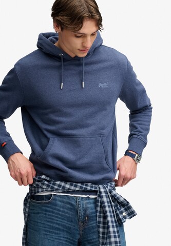 Superdry & Co Mikina 'ESSENTIAL' – modrá