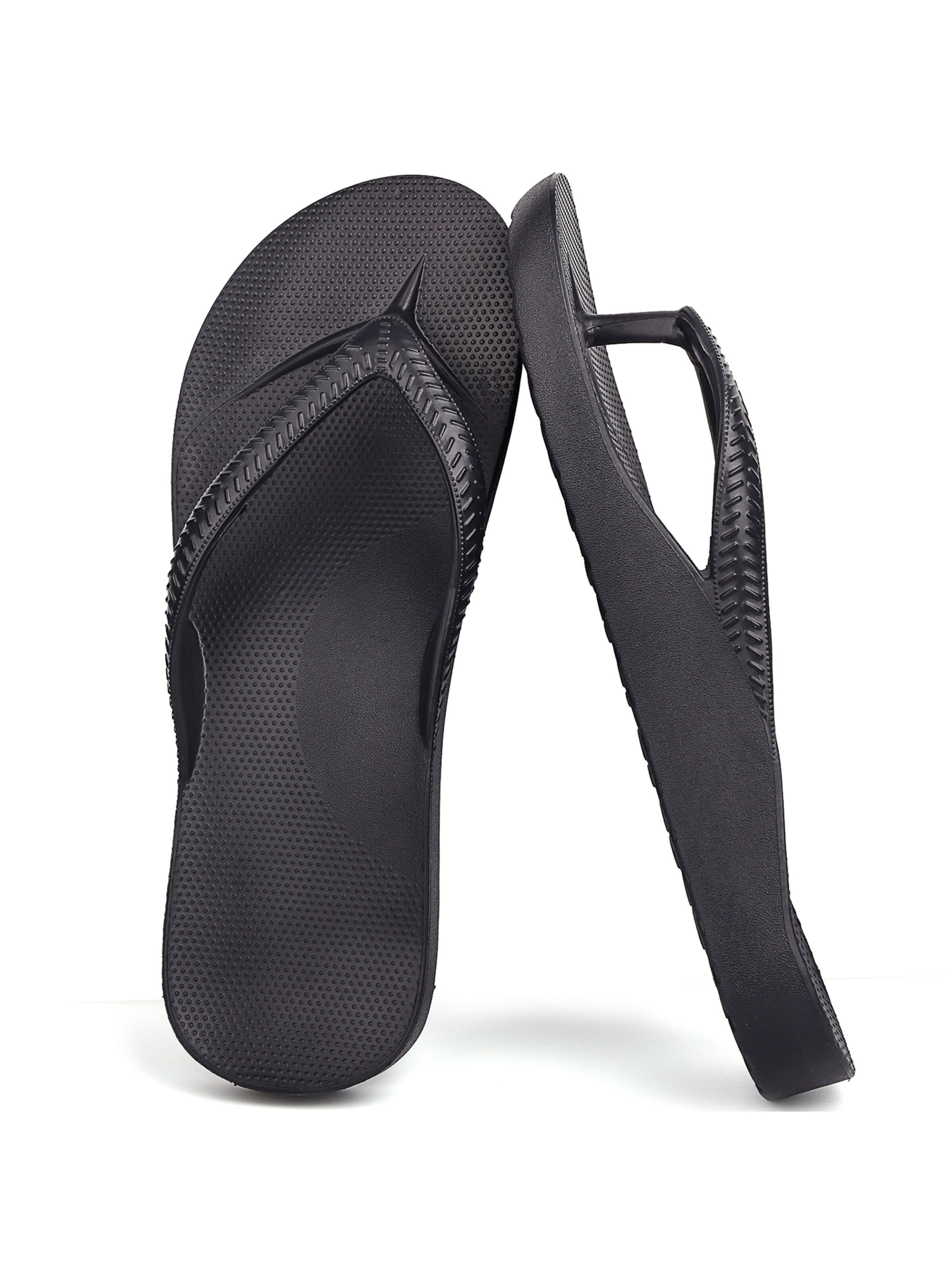 Youecci T-Bar Sandals 'Customized arch flip flops' in Black