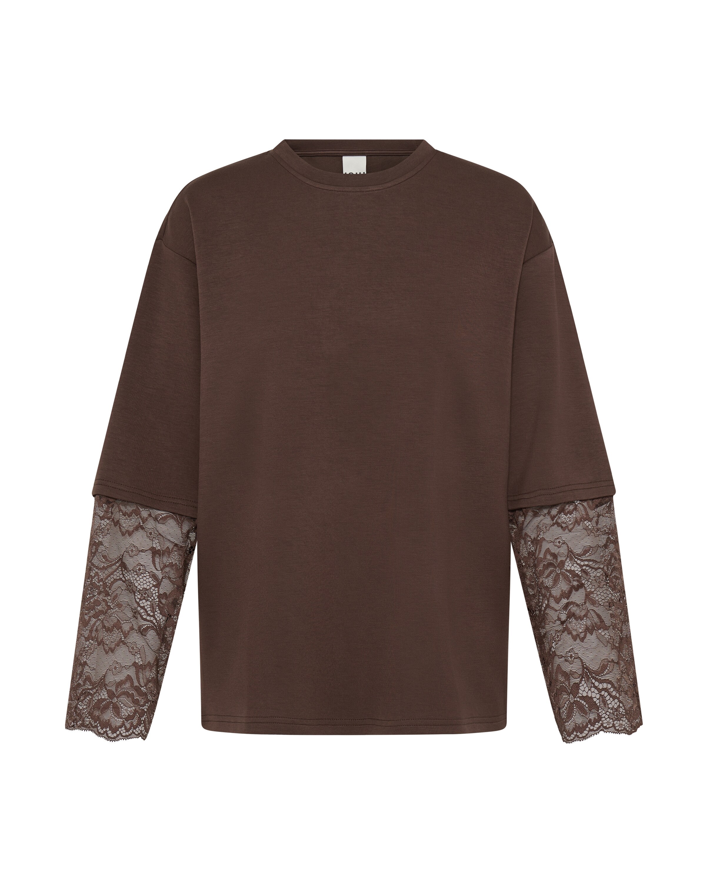 ICHI Shirt 'KAIWA' in Brown: front
