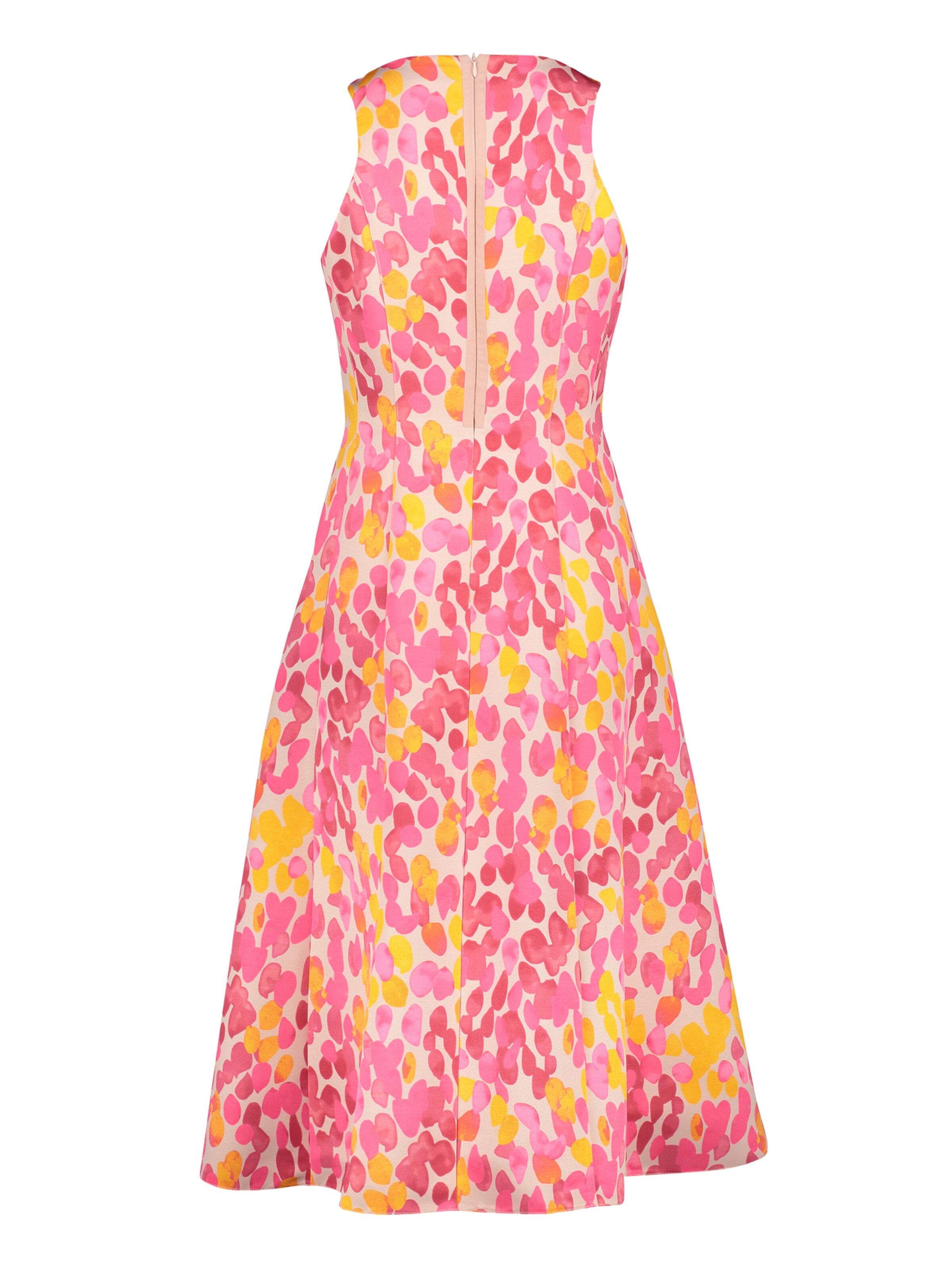 Frauen Große Größen Vera Mont Cocktailkleid mit Punkten in Pink - YA89668 Frauen Große Größen Vera Mont Cocktailkleid mit Punkten in Pink - YA89668