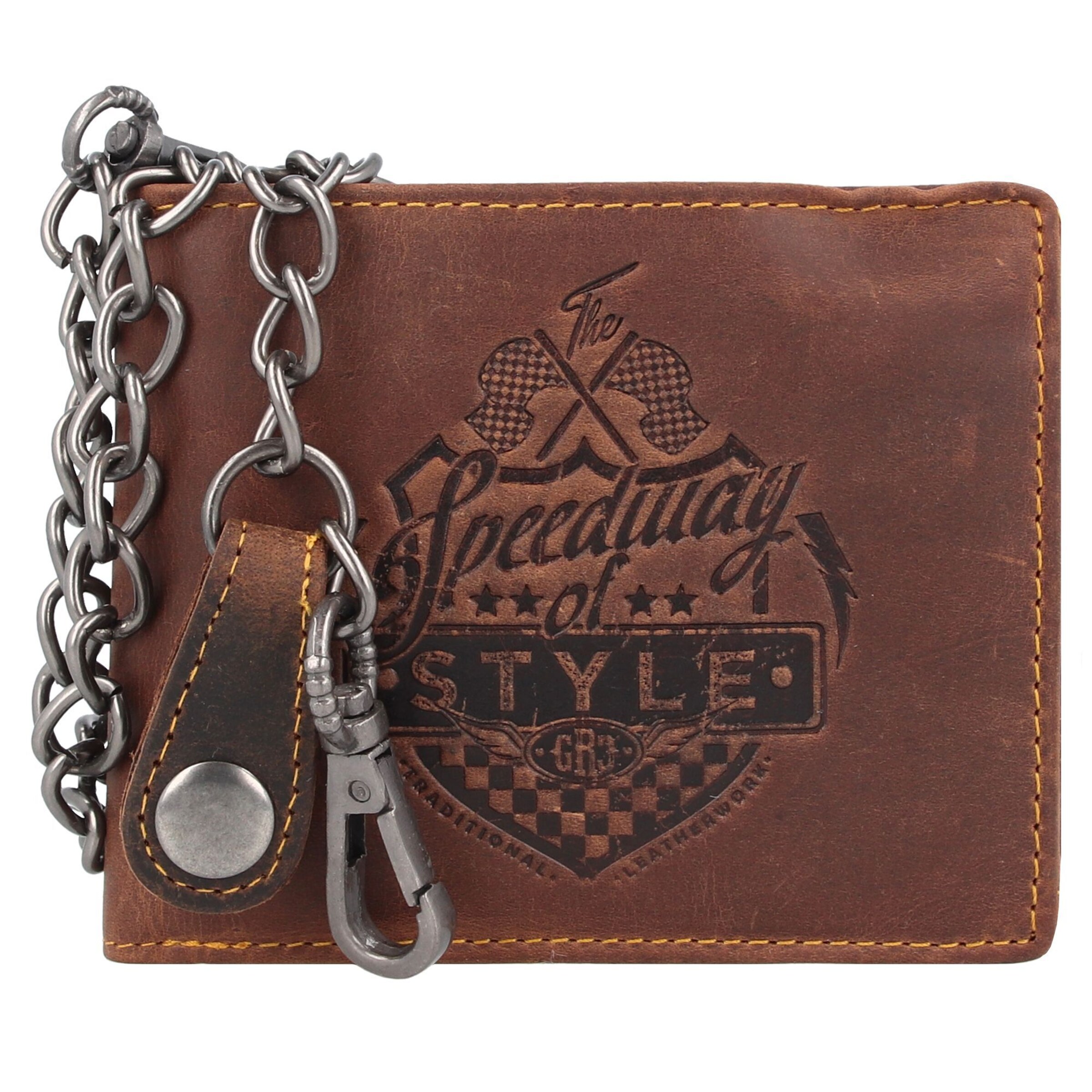 Portamonete 'Dallas' di GREENBURRY in marrone: frontale