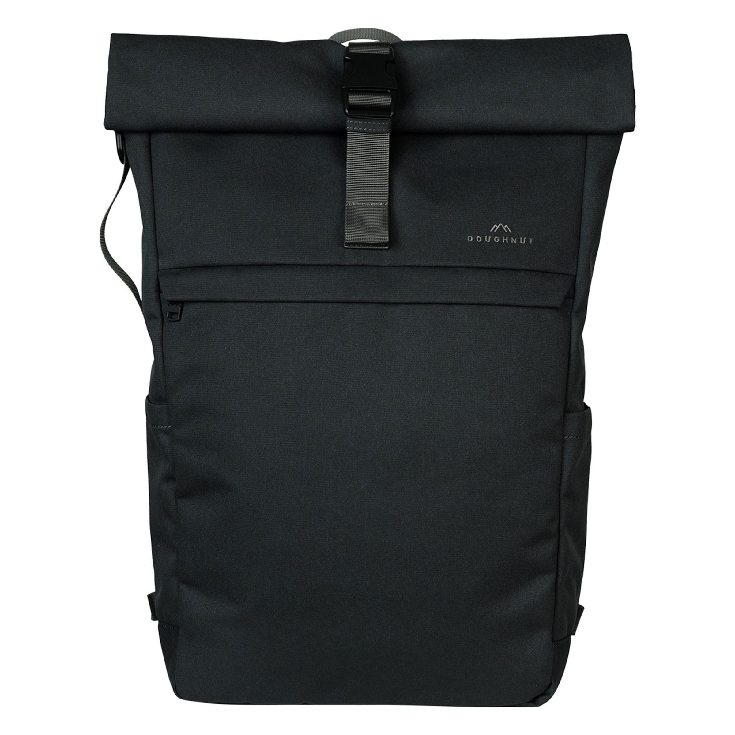 Doughnut Backpack in Black: front