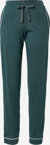 SCHIESSER Pajama Pants in Green: front