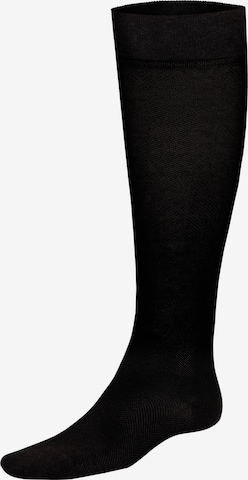 KUNERT Kniestrümpfe 'Fly&Care®' in Schwarz: Vorderseite