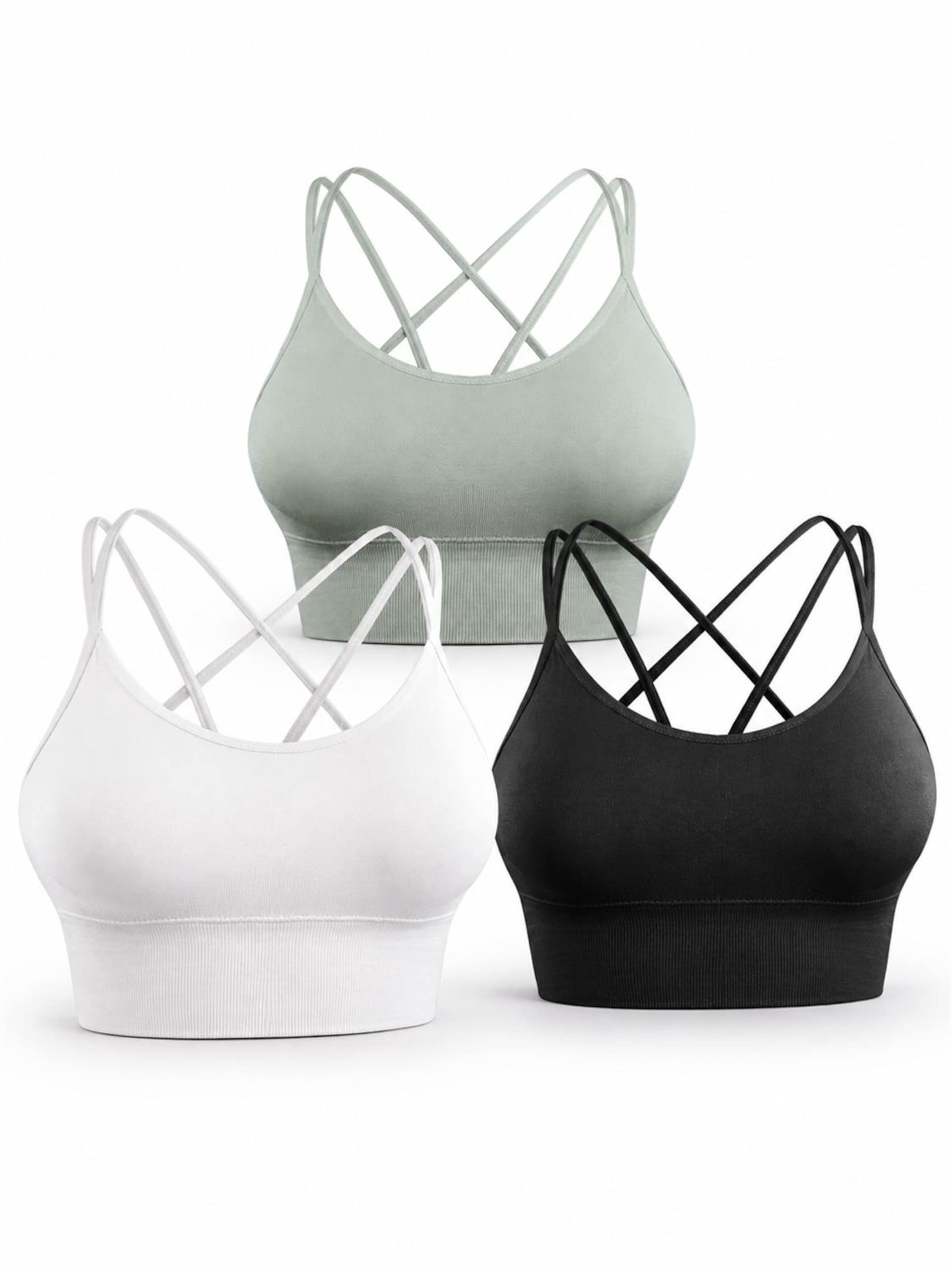 AOTTORI Sports Bra in Grey: front
