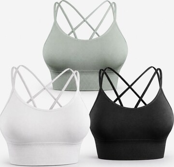 AOTTORI Sports Bra in Grey: front