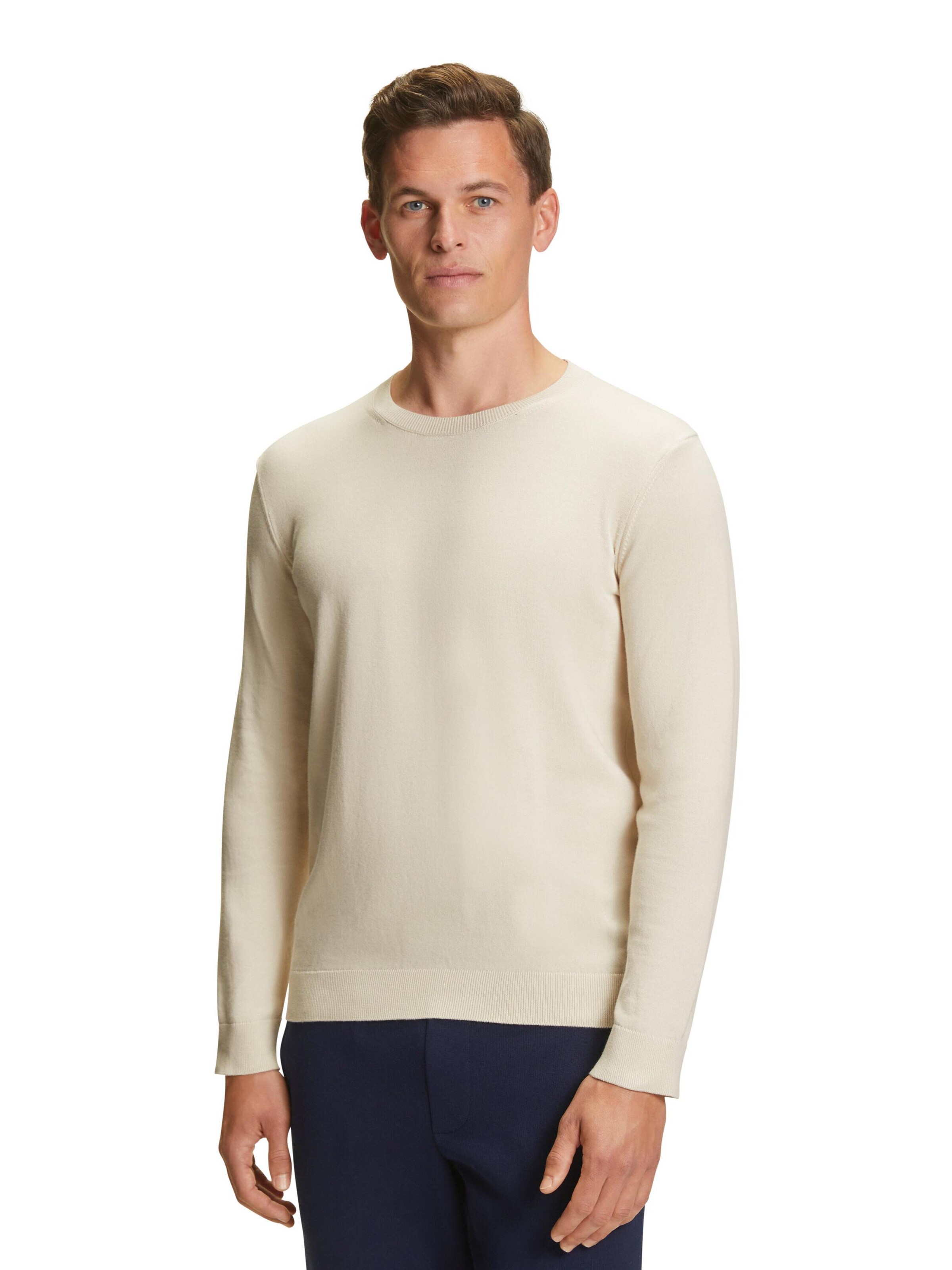 FALKE Pullover 'Pure Cotton'‌‌‌‌‌‌‌‌‌ in Beige: Vorderseite