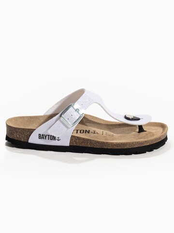 Bayton - Sandalias de dedo 'Melia' en blanco