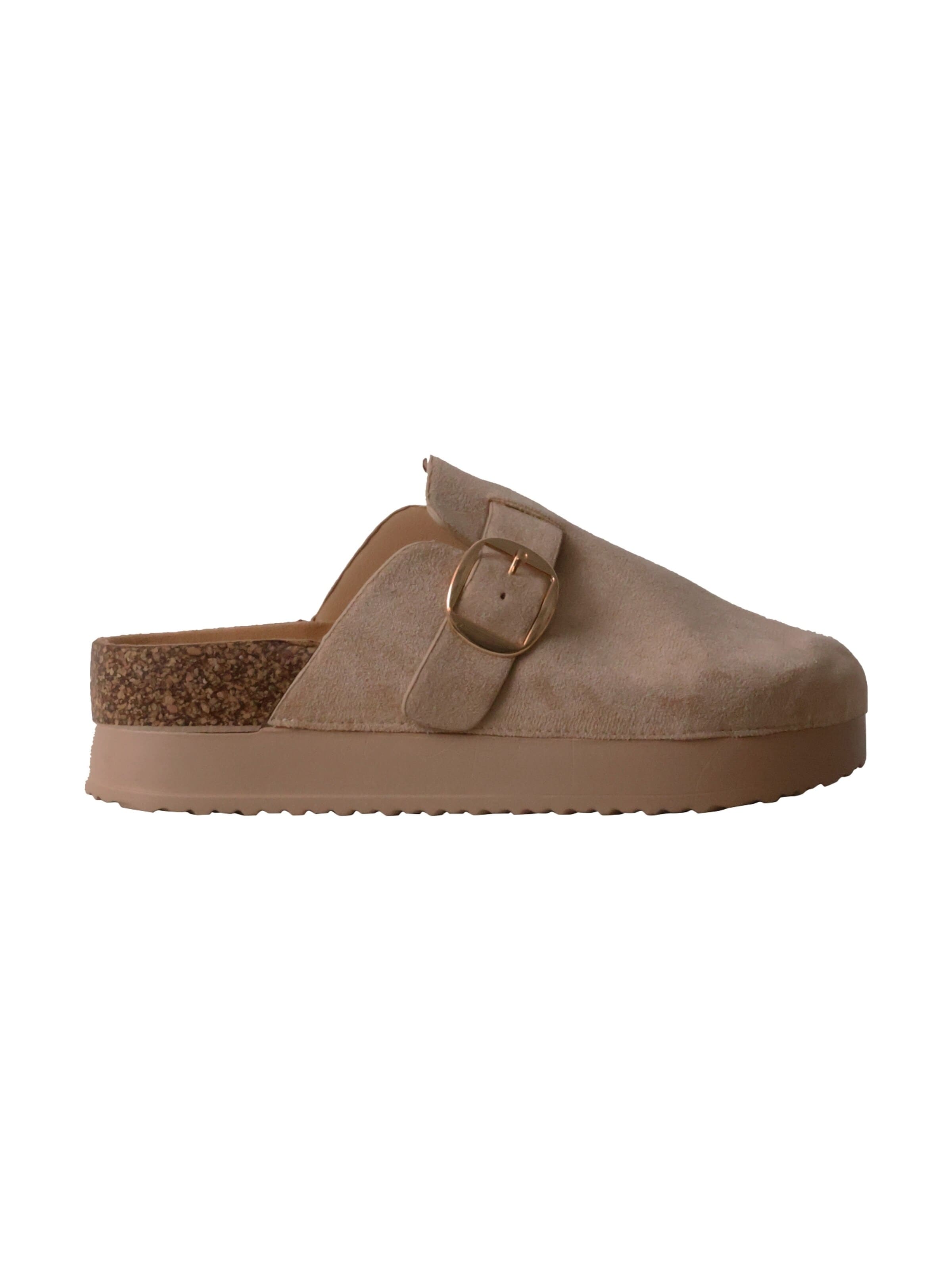 Super Mode Pantolette 'Pantoletten zum Hineinschlüpfen'‌‌‌‌‌ in Beige